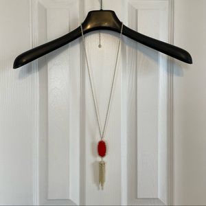 Kendra Scott Rayne in Gold/Red Magnesite